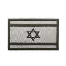 Israeli National Flag Reflective Patches Embroideried Military Uniform Armband Tactical Morale Embroidery Badge Israel Patches