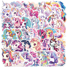 50PCS Fun Cartoon Unicorn Graffiti Stickers Scrapbooking Collage