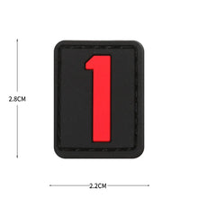 English Alphabet Letter Patches Letters Stripes Cloth Accessories Stickers Name hook loop Patches Tactical badge