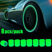 1-20PCS Luminous Car Tire Valve Cap Fluorescent Night Glowing Decor