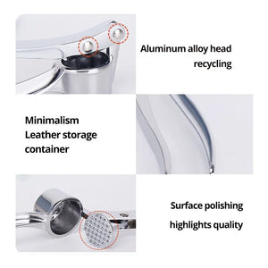 1pc Silvery Stainless Steel Garlic Masher Kitchen Vegetable Cooking