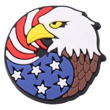 1-19Pcs Rainbow Star Eagle PVC Garden Shoe Charms USA Statue of Liberty Designer Accessories Fit Adult Backpack