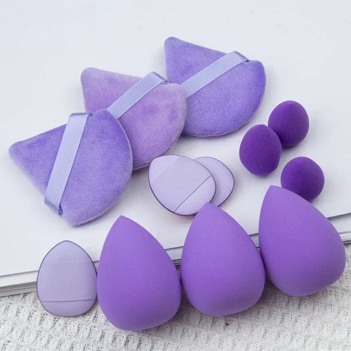 12/14Pcs Makeup Sponge Cosmetic Puff Foundation Sponges Blender Beauty