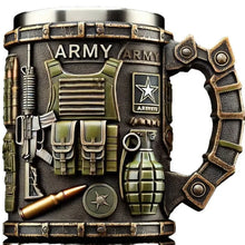 Military 3D Mug Beautiful Army Themed Creative Handmade Military Coffee Mug Gift for Veterans Kitchen Dining Drinkware