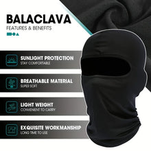 3 Pieces Quick-dry Balaclava Sports Full Face Mask Soft Breathable