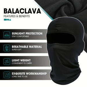 3 Pieces Quick-dry Balaclava Sports Full Face Mask Soft Breathable