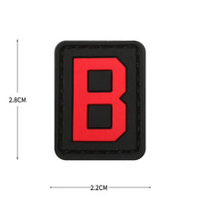 English Alphabet Letter Patches Letters Stripes Cloth Accessories Stickers Name hook loop Patches Tactical badge