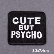 Warning Letters Embroidery Patches For Jeans Good Vibes Iron On patch Thermoadhesive Patches For Clothes Applique Stickes Logo