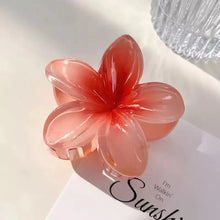 8cm Boho Gradient Large Flower Acrylic Hair Clip for Women Sweet Hair