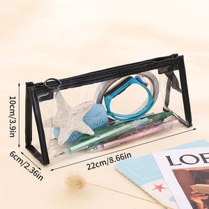 1PC Stationery Large Capacity Zipper Storage Bag for Elementary School