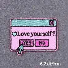 Warning Letters Embroidery Patches For Jeans Good Vibes Iron On patch Thermoadhesive Patches For Clothes Applique Stickes Logo