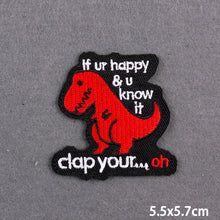 Warning Letters Embroidery Patches For Jeans Good Vibes Iron On patch Thermoadhesive Patches For Clothes Applique Stickes Logo