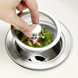 2Set Kitchen Sink Strainer With Handle & Stopper Replacement Drain