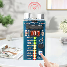DC 4.5-6V Ultrasonic Distance Measurer Module Soldering Practice Kit With LED Lights DIY Kit Ultrasonic Ranging Alarm