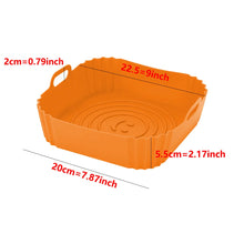 22cm Reusable Airfryer Pan Liner Accessories Silicone Air Fryers Oven