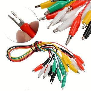 10PCS Alligator Clips Electrical DIY Test Leads Alligator Double-ended