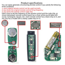 433MHz Remote Control Remote Control Duplicator Car Key Garage Door