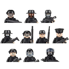 Military Bandits SWAT Police Special Forces Building Blocks Mini Action Figure Bricks Toys