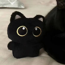 10cm Cute Black Cat plush toy Doll Small Pendant Cuddly Pillow Cushion