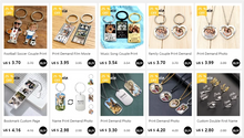 Print Demand Photo Keychain Personalized Custom Gift For Women Men Mother Father Dad Kid Child Family Stainless Steel Key Ring