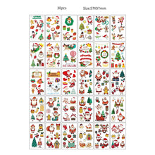 30pcs Temporary Tattoos for Children Unicorn Mermaid Car Fruit Cartoon