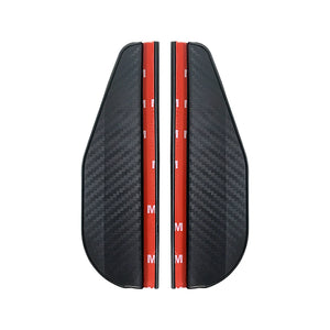 2PCS Car Rearview Mirror Rain Eyebrow Carbon Fiber Sun Visor Shade
