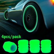 1-20PCS Luminous Car Tire Valve Cap Fluorescent Night Glowing Decor