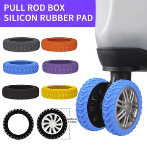 8PCS/Set Suitcase Wheels Protection Cover with Silent Sound Silicone