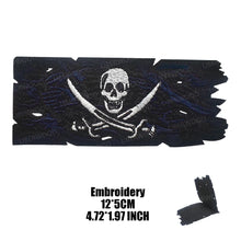 Pirate Flags Jolly Roger Black Beard Edward Teach Tactical Patch Hook & Loop Blackbeard Skull Heart Embroidered Badge Emblem