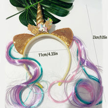 Unicorn Birthday Girl Headband Baby Shower Party Cute Kids Hair Hoop