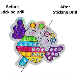 DIY 12 Stickers Diamond Paintings Kit Create Arts Education Craft