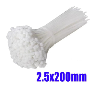 10-1000 pcs plastic clamping collar rilsan Cable ties clamp greenhouse
