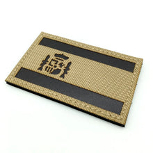 1pc Spain Flag Patch Tactical Reflective Military Tactical Morale Patches, Durable Hook and Loop Fastener