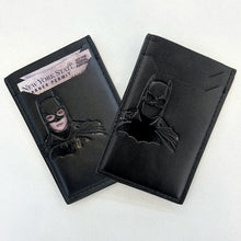 Leather Bat Wallet Personalized Superhero Mask Card Holder Bat ID Heroic Wallet Gift 2026