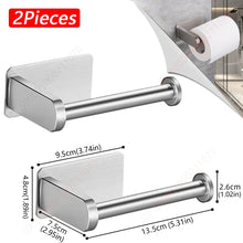 1~2PCS Toilet Paper Rack Bathroom Paper Towel Holder Adhesive