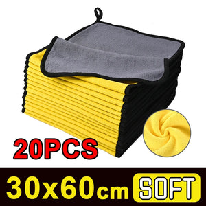 10-20PCS Car Nano Ultra Fiber Cloth Towel Microfiber Car Wash Towel