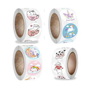 500 Unicorn Stickers for Kids Kawaii Cute Student Gift Packaging Seal