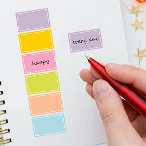 500 Waterproof Colored Labels Stickers Color-Coding Removable Labels