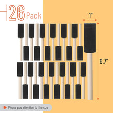 10Pcs Sponge Brush Wooden Handle Watercolor Oil Stain Art Craft
