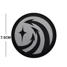 Morale printing Reflective Fabric Laser Cut SCP Foundation Art Icon Armband With Backpack Hook&Loop patches for clothing