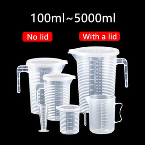 1PC Clear Graduated Measuring Cup Scale Plastic Transparent Mixing Cup