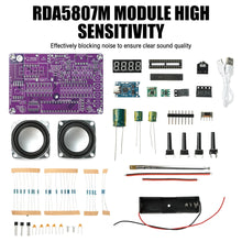 87.5MHz–108MHz Dual-Channel FM Radio with Digital Display – DIY Electronics Kit with Type-C Port Suitable for audio learning etc