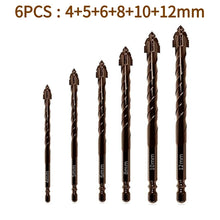 10/7PCS Serrated Drill Bits Set High Strength Special Serrated Twist