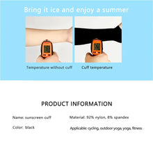 1 Pair Summer Finger Sleeve Ice Cool Wearing High Elastic Elbow Spring