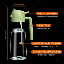 470ml Kitchen Oil Sprayer Bottle Glass Olive Oil Dispenser  Oil Jar