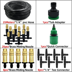 15M-30M Outdoor Misting Cooling System Garden Irrigation Watering
