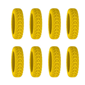 8PCS/Set Suitcase Wheels Protection Cover with Silent Sound Silicone