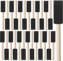 10Pcs Sponge Brush Wooden Handle Watercolor Oil Stain Art Craft