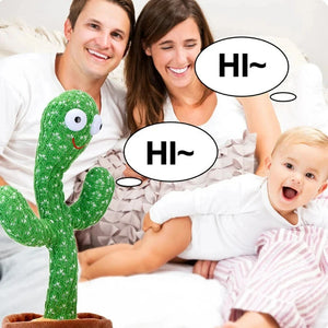 1pc Dancing Cactus Toy,Repeat Talking ,Song Speaker Wriggle Dancing