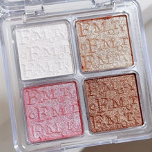 4 Color Face Highlighter Palette Illuminator Palette Natural Glow